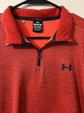 Under Armour Men’s Red Quarter-Zip Performance Pullover